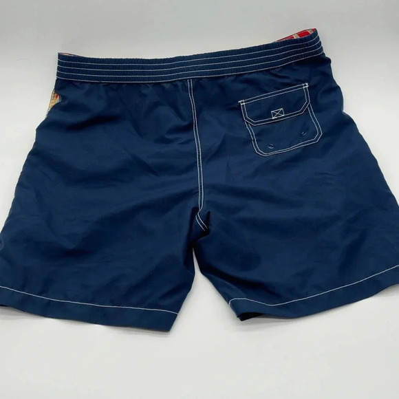 Men's Reyn Spooner Blue Fully Lined Swim/Board Shorts Size XL Nylon Pockets - Picture 8 of 10